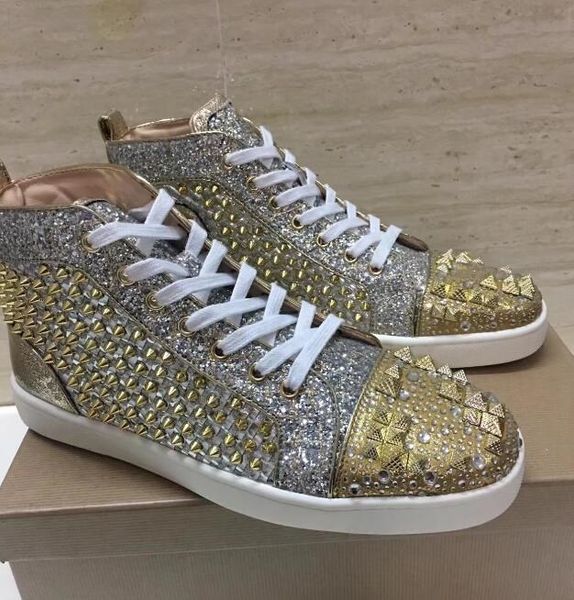 Designs Shoes Spike junior calf Low Cut Mix 20 Red Bottom Sneaker Luxury Party Wedding Shoes Genuine Leather Spikes Lace-up Casual Shoes New
Designs Shoes Spike junior calf Low Cut Mix 20 Red Bottom Sneaker Luxury Party Wedding Shoes Genuine Leather Spikes Lace-up Casual Shoes New