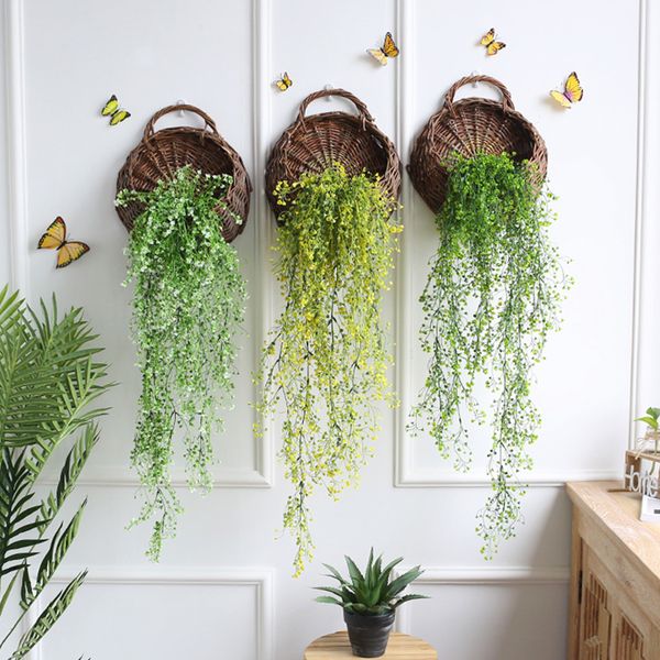 1pcs 80cm artificial fake silk flower vine hanging garland plant green leaves home garden wedding decor
1pcs 80cm artificial fake silk flower vine hanging garland plant green leaves home garden wedding decor
