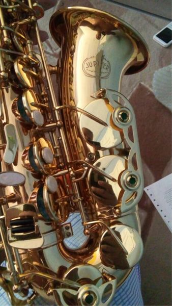 

Новый JUPITER JAS-769 Альт Eb Мелодия саксофон золотой лак саксофон с корпусом мундштук м