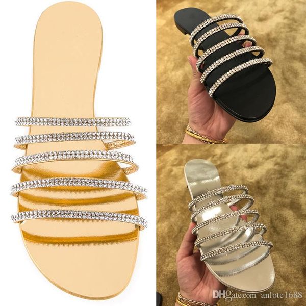 black silver laminated flat sandal with crystals women patent leather beach slippers designer slide casual flats shoes ing
black silver laminated flat sandal with crystals women patent leather beach slippers designer slide casual flats shoes ing