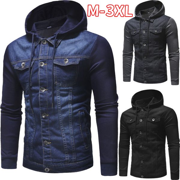hoodies denim jacket mens spring casual slim fit bomber jackets men jean jacket man hoody outwear male cowboy coat, Black;brown
hoodies denim jacket mens spring casual slim fit bomber jackets men jean jacket man hoody outwear male cowboy coat, Black;brown