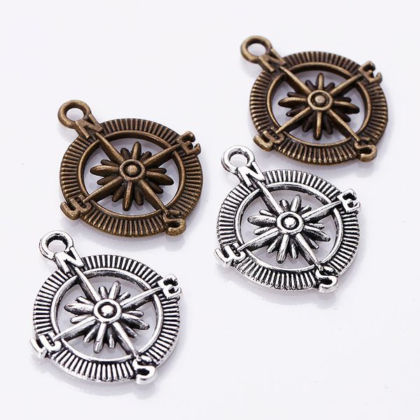 100pcs/bag ancient silver bronze 30*25mm nautical compass charms pendants designer jewelry fit making necklace bracelet accessories gift, Bronze;silver
100pcs/bag ancient silver bronze 30*25mm nautical compass charms pendants designer jewelry fit making necklace bracelet accessories gift, Bronze;silver