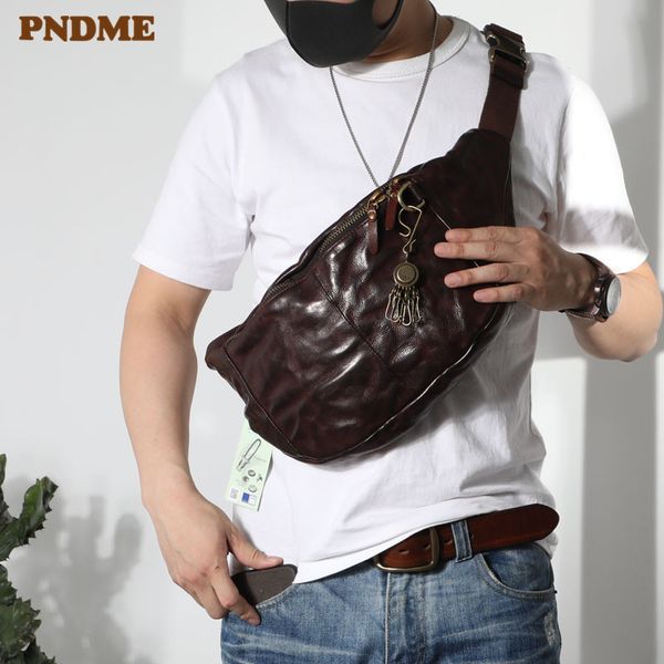 pndme fashion vintage genuine leather men's chest bag casual teens large soft cowhide waist packs messenger bags
pndme fashion vintage genuine leather men's chest bag casual teens large soft cowhide waist packs messenger bags