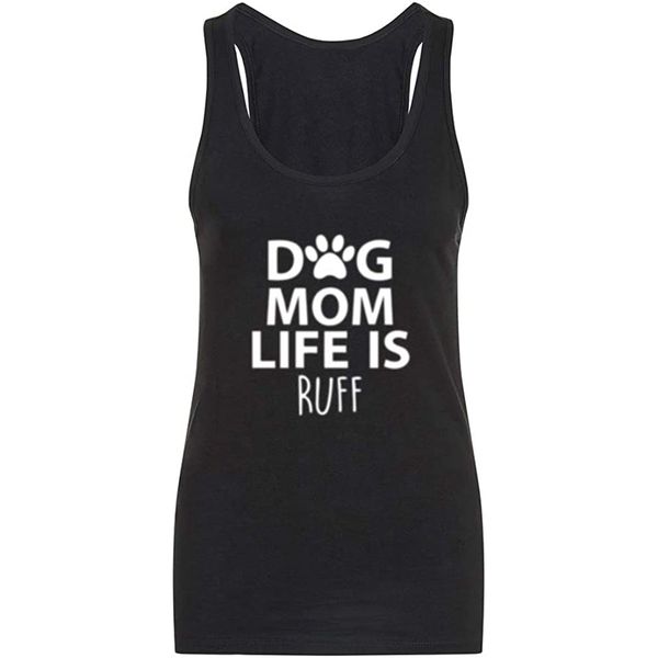 women's dogs mom life is ruff fitness workout racerback tank summer funny letter print tank top, White
women's dogs mom life is ruff fitness workout racerback tank summer funny letter print tank top, White