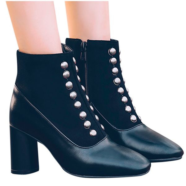 women shoes winter autumn casual boots woman high heels pumps warm ankle boots women non-slip shoes zipper booties #105, Black
women shoes winter autumn casual boots woman high heels pumps warm ankle boots women non-slip shoes zipper booties #105, Black