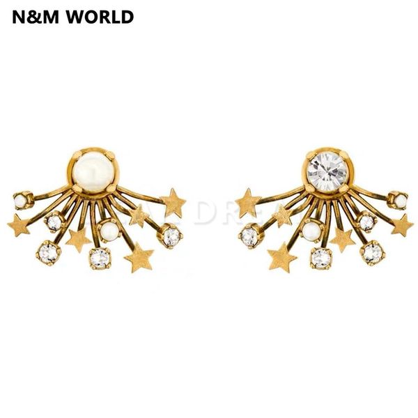 2019 fashion earring retro stars pearl sector asymmetric earrings for women grils wedding party jewelry gift, Silver
2019 fashion earring retro stars pearl sector asymmetric earrings for women grils wedding party jewelry gift, Silver