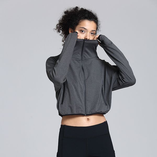 colorvalue long sleeve running jacket women full zip turn-down collar tracksuit loose quick drying crop with thumbholes, Black;red
colorvalue long sleeve running jacket women full zip turn-down collar tracksuit loose quick drying crop with thumbholes, Black;red
