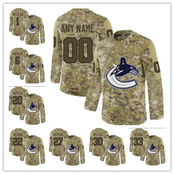 Custom 2019 Camo 6 Brock Boeser 53 Bo Horvat 33 Canucks Henrik any name any number Vancouver Canucks Personalized mens stitched hockey Jerse
Custom 2019 Camo 6 Brock Boeser 53 Bo Horvat 33 Canucks Henrik any name any number Vancouver Canucks Personalized mens stitched hockey Jerse