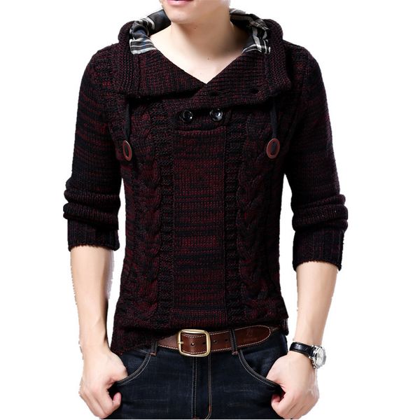the new winter a hooded man thick wool sweater youth long sleeve turtleneck sweater coat warm fashion sweaters men's new, White;black
the new winter a hooded man thick wool sweater youth long sleeve turtleneck sweater coat warm fashion sweaters men's new, White;black