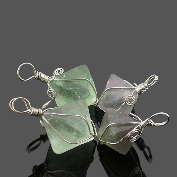 natural fluorite lantern pendant handmade winding octahedral fluorite pendant for jewelry diy necklace bracelet accessories, Bronze;silver
natural fluorite lantern pendant handmade winding octahedral fluorite pendant for jewelry diy necklace bracelet accessories, Bronze;silver