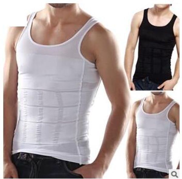 men slimming body shaper bellly buster underwear vests compression slim waist tight sport vest s l xl xxl, White;black
men slimming body shaper bellly buster underwear vests compression slim waist tight sport vest s l xl xxl, White;black