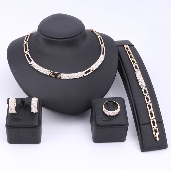 women african beads jewelry sets cz crystal enamel necklace earring ring bracelet jewelry set gold color statement accessories, Slivery;golden
women african beads jewelry sets cz crystal enamel necklace earring ring bracelet jewelry set gold color statement accessories, Slivery;golden