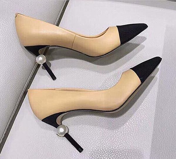 designer women goatskin grosgrain pumps leather pearl high heels ol dress shoes lady beige white black single shoes
designer women goatskin grosgrain pumps leather pearl high heels ol dress shoes lady beige white black single shoes