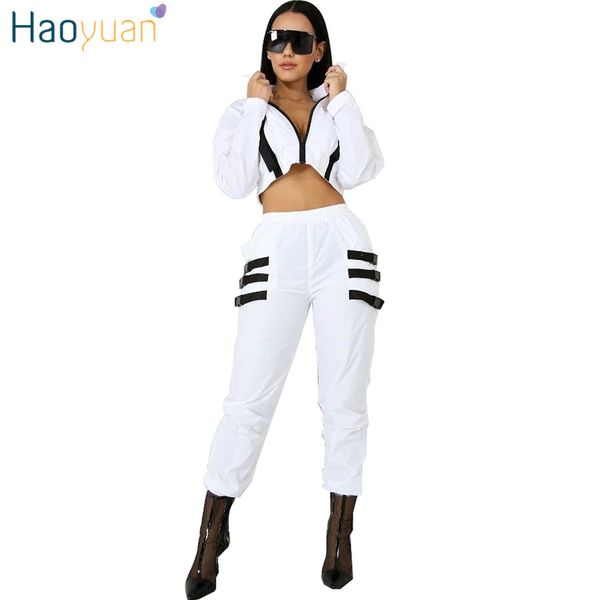 haoyuan 2 piece outfits for women clothes long sleeve crop and sweat pant suit casual tracksuit two piece matching sets, White
haoyuan 2 piece outfits for women clothes long sleeve crop and sweat pant suit casual tracksuit two piece matching sets, White