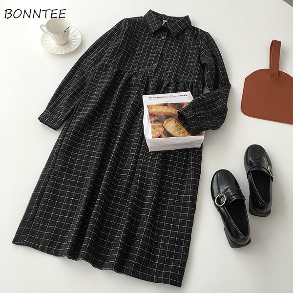 dress women casual a-line high-quality high waist button plaid soft all-match spring korean style comfortable long sleeve lovely, Black;gray
dress women casual a-line high-quality high waist button plaid soft all-match spring korean style comfortable long sleeve lovely, Black;gray