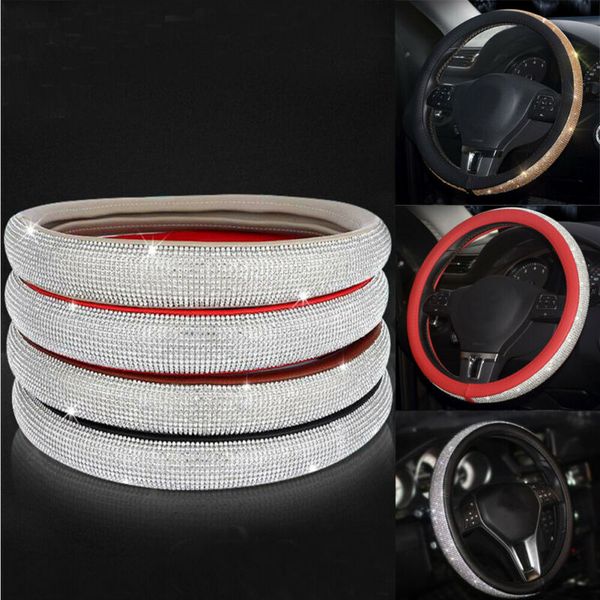 fashion shiny rhinestone bling diamond for girl lady 5 colors car steering wheel cover 38cm/15
fashion shiny rhinestone bling diamond for girl lady 5 colors car steering wheel cover 38cm/15