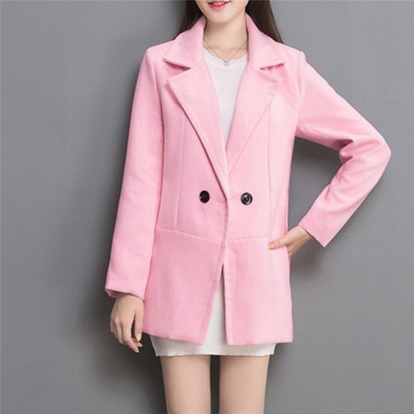 women wool blend warm long coat plus size female elegant slim fit lapel woolen overcoat autumn winter cashmere outerwear o14, Black
women wool blend warm long coat plus size female elegant slim fit lapel woolen overcoat autumn winter cashmere outerwear o14, Black