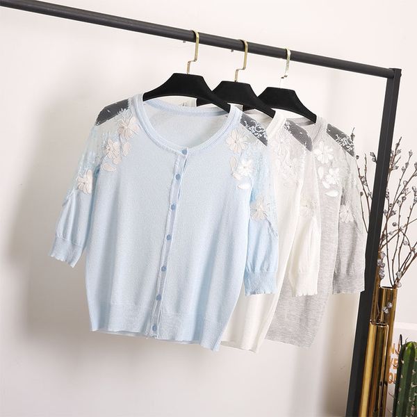 bask in summer clothes in brief paragraph net yarn knitting coat sleeve ice silk hollow out small shawl cardigan, White
bask in summer clothes in brief paragraph net yarn knitting coat sleeve ice silk hollow out small shawl cardigan, White