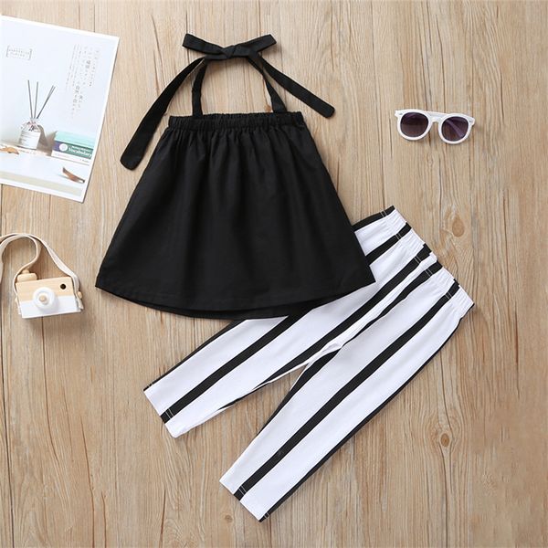 summer kids clothes 1-6y girls strap +pants 2 piece sets black strap striped pants legging kids designer clothes girls jy405, White
summer kids clothes 1-6y girls strap +pants 2 piece sets black strap striped pants legging kids designer clothes girls jy405, White