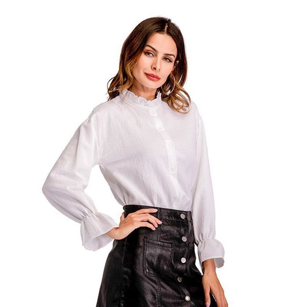 spring women chiffon blouse white shirt long sleeves for ladies stand-up collar elegant lotus casual suit shirt
spring women chiffon blouse white shirt long sleeves for ladies stand-up collar elegant lotus casual suit shirt