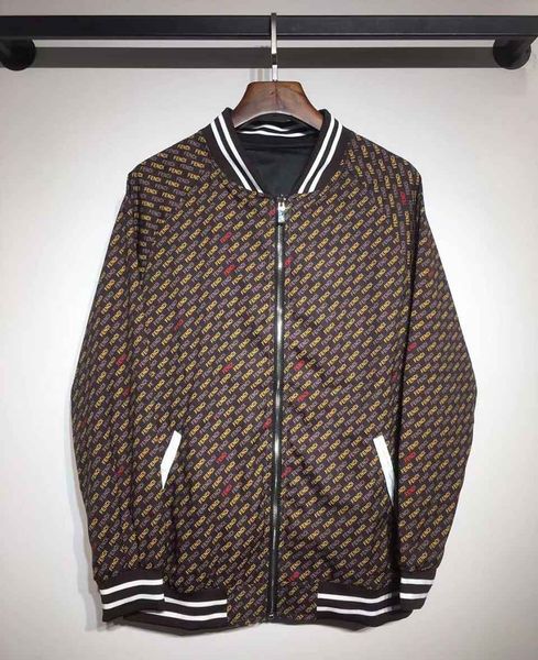 men designer jacket new double-sided wear lletter pair zipper windbreaker private custom fashion trend sports cotton cardigan, Black;brown
men designer jacket new double-sided wear lletter pair zipper windbreaker private custom fashion trend sports cotton cardigan, Black;brown