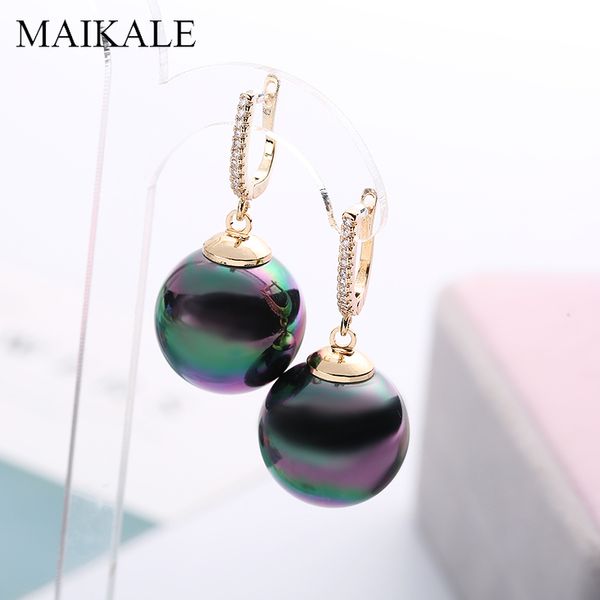 maikale fashion red black pearl earrings zirconia gold silver color big ball earrings with pearl drop earrings for women gifts, Golden
maikale fashion red black pearl earrings zirconia gold silver color big ball earrings with pearl drop earrings for women gifts, Golden
