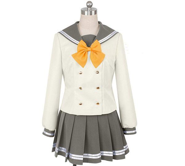 aqours cosplay love live sunshine school uniform costume sailor suit skirt bow, Black;red
aqours cosplay love live sunshine school uniform costume sailor suit skirt bow, Black;red
