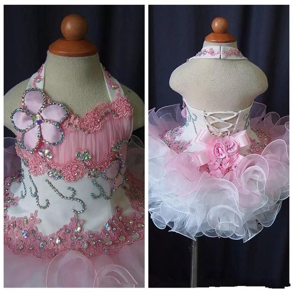 halter lace girls pageant 2020 toddler cupcake dress baby girls short glitz tutu formal wear party dresses for infant birthday party gown, White;red
halter lace girls pageant 2020 toddler cupcake dress baby girls short glitz tutu formal wear party dresses for infant birthday party gown, White;red