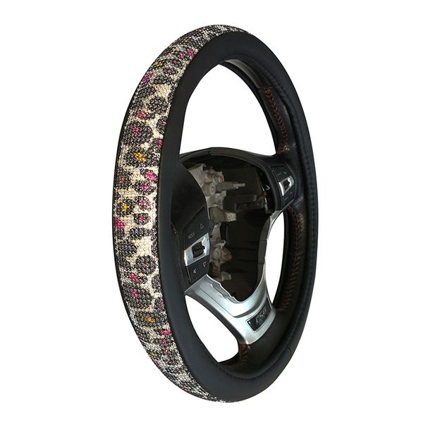 leopard print pu leather elastic section steering wheel cover diy car steering crystal wheel cover auto accessories car stying
leopard print pu leather elastic section steering wheel cover diy car steering crystal wheel cover auto accessories car stying