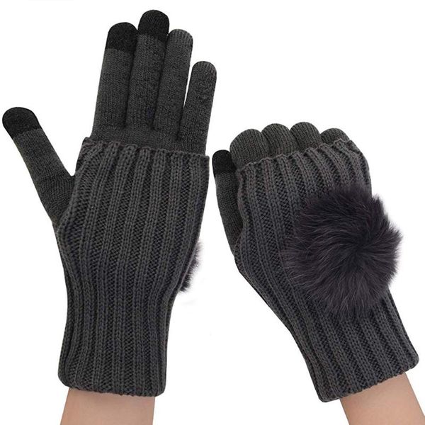 1 pair women pompom knitted gloves winter warm detachable touch screen gloves winter warm fingerless knitted cotton, Blue;gray
1 pair women pompom knitted gloves winter warm detachable touch screen gloves winter warm fingerless knitted cotton, Blue;gray
