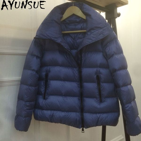ayunsue women's down jacket short autumn winter duck down coat female light jacket puffer womens jackets coats 2019 kj3230, Black
ayunsue women's down jacket short autumn winter duck down coat female light jacket puffer womens jackets coats 2019 kj3230, Black