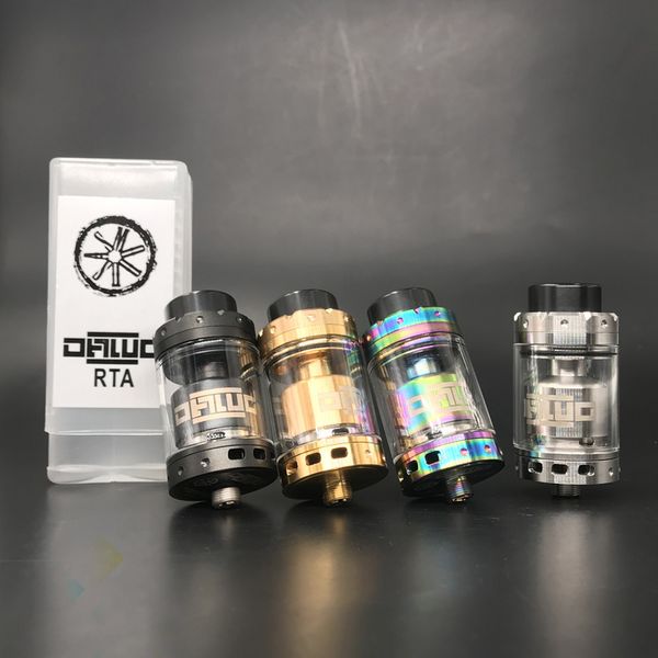 

Dawg RTA 3.5ml Tank Atomizer with Adjustable 3 cyclops bottom airflow holes E cig 4 Colors Fit 510 Mods DHL Free