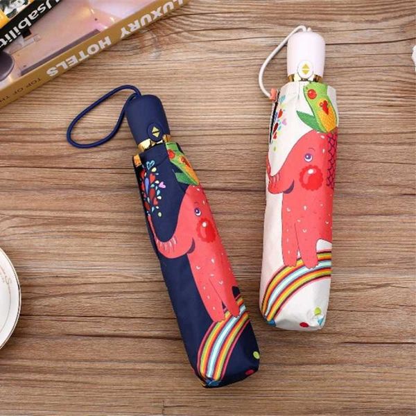 cartoon fully automatic folding umbrella rainbow elephant black rubber sunscreen umbrella uv protection
cartoon fully automatic folding umbrella rainbow elephant black rubber sunscreen umbrella uv protection