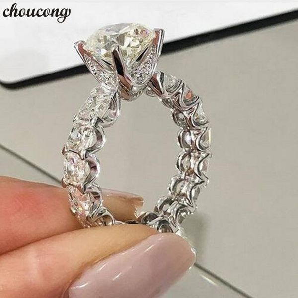 choucong unique design promise ring 1ct 5a zircon cz 925 sterling silver engagement wedding band rings for women men jewelry, Slivery;golden
choucong unique design promise ring 1ct 5a zircon cz 925 sterling silver engagement wedding band rings for women men jewelry, Slivery;golden
