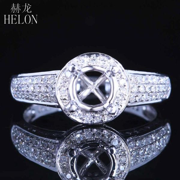 helon round 6mm solid 14k white gold au585 pave 0.63ct natural diamonds engagement wedding semi mount ring setting women jewelry, Golden;silver
helon round 6mm solid 14k white gold au585 pave 0.63ct natural diamonds engagement wedding semi mount ring setting women jewelry, Golden;silver