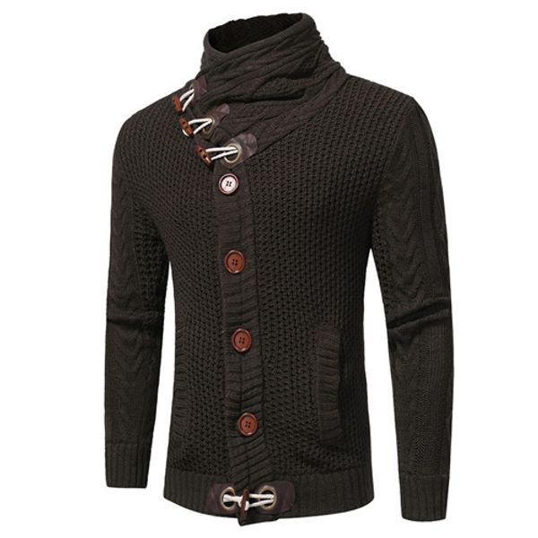 designer mens cardigan coat fashion thick horn button sweaters mens casual solid color slim outerwear male cothing, White;black
designer mens cardigan coat fashion thick horn button sweaters mens casual solid color slim outerwear male cothing, White;black