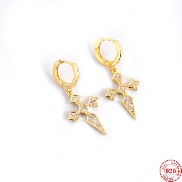 2020 new cross inlaid crystal zircon baroque style 100% s925 sterling silver earring fashion glamour woman earring jewely, Golden;silver
2020 new cross inlaid crystal zircon baroque style 100% s925 sterling silver earring fashion glamour woman earring jewely, Golden;silver