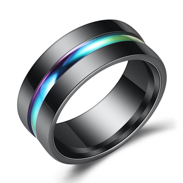 colorful black men's ring titanium steel ring for men simple style personalized titanium zircon ring fashion jewelry, Silver
colorful black men's ring titanium steel ring for men simple style personalized titanium zircon ring fashion jewelry, Silver
