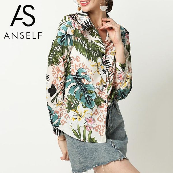 women chiffon blouse colorful floral leaves print turn-down collar irregular low high hemline elegant ladies shirt autumn, White
women chiffon blouse colorful floral leaves print turn-down collar irregular low high hemline elegant ladies shirt autumn, White
