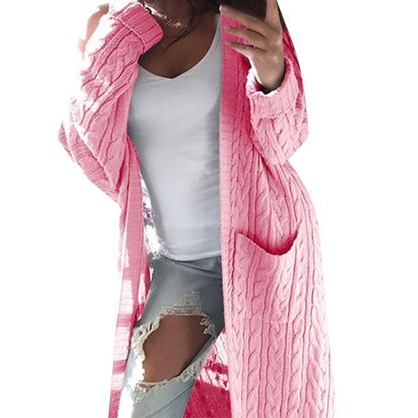 new fashion women ladies winter long sleeve casual loose knitted sweater jumper coat drop shipping, White;black
new fashion women ladies winter long sleeve casual loose knitted sweater jumper coat drop shipping, White;black