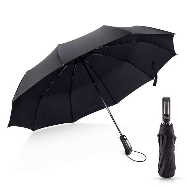 wind resistant folding automatic umbrella rain women auto luxury big windproof umbrellas rain for men black coating 10k parasol, Silver
wind resistant folding automatic umbrella rain women auto luxury big windproof umbrellas rain for men black coating 10k parasol, Silver