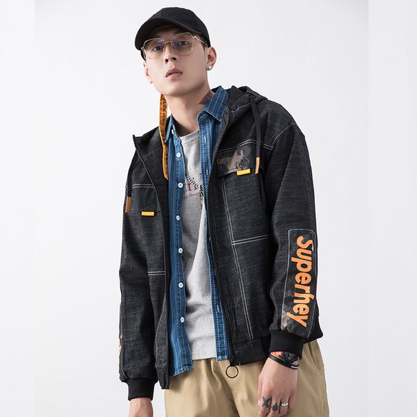 yasword denim jacket men black coat zipper jackets autumn outwear cowboy clothes man clothing, Black;brown
yasword denim jacket men black coat zipper jackets autumn outwear cowboy clothes man clothing, Black;brown