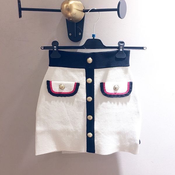 2019 spring and summer new contrast color pockets a-line mini skirt knitted short skirts a101009, Black
2019 spring and summer new contrast color pockets a-line mini skirt knitted short skirts a101009, Black
