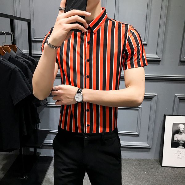 вскользь тонкие рубашки платья 2020 лето streetwear socia tops сорочку homme высокого качества для мужчин рубашки с коротким рукавом полосат, White;black
вскользь тонкие рубашки платья 2020 лето streetwear socia tops сорочку homme высокого качества для мужчин рубашки с коротким рукавом полосат, White;black