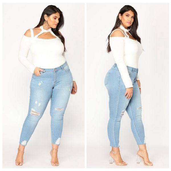 lguc.h plus size jeans woman torn ripped jeans for women big large size stretch push up denim pants trousers 2019 5xl 6xl 7xl, Blue
lguc.h plus size jeans woman torn ripped jeans for women big large size stretch push up denim pants trousers 2019 5xl 6xl 7xl, Blue