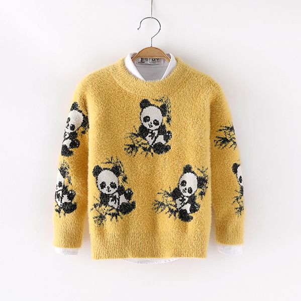 autumn winter warm boys girls sweaters mink cashmere o-collar children sweater cute panda printed children clothes 4-10t, Blue
autumn winter warm boys girls sweaters mink cashmere o-collar children sweater cute panda printed children clothes 4-10t, Blue