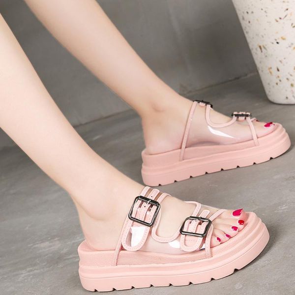 fashion platform slippers sandals women summer hollowing out pvc round toe sandals casual shoes sandalias mujer 2019 #g3, Black
fashion platform slippers sandals women summer hollowing out pvc round toe sandals casual shoes sandalias mujer 2019 #g3, Black