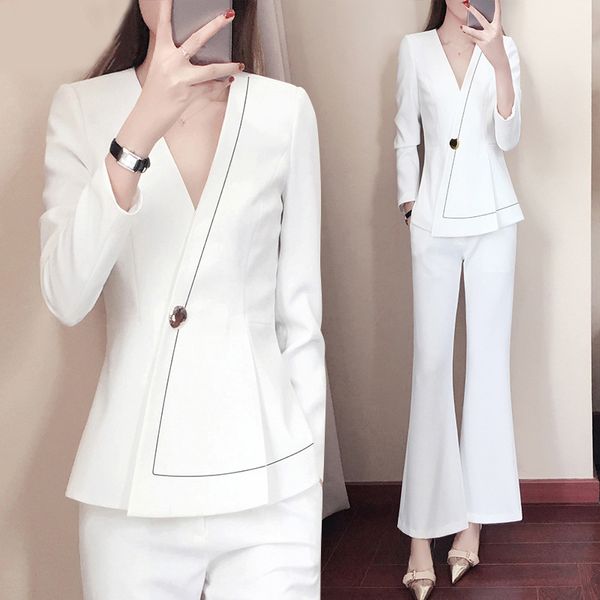 2020 summer new fashion korean small fragrant style suit suit women's formal dress temperament interview work clothes, White;black
2020 summer new fashion korean small fragrant style suit suit women's formal dress temperament interview work clothes, White;black