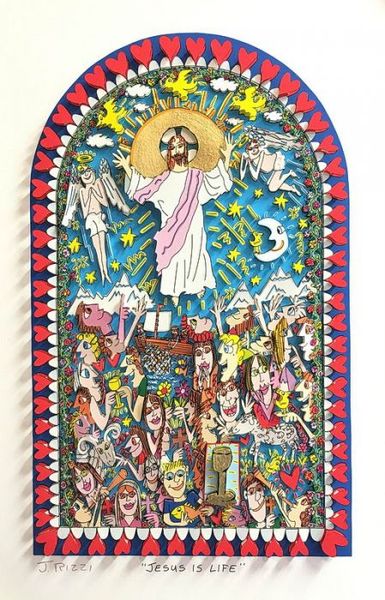 james rizzi - jesus is life home decor handpainted oil painting on canvas wall art canvas pictures 191220
james rizzi - jesus is life home decor handpainted oil painting on canvas wall art canvas pictures 191220