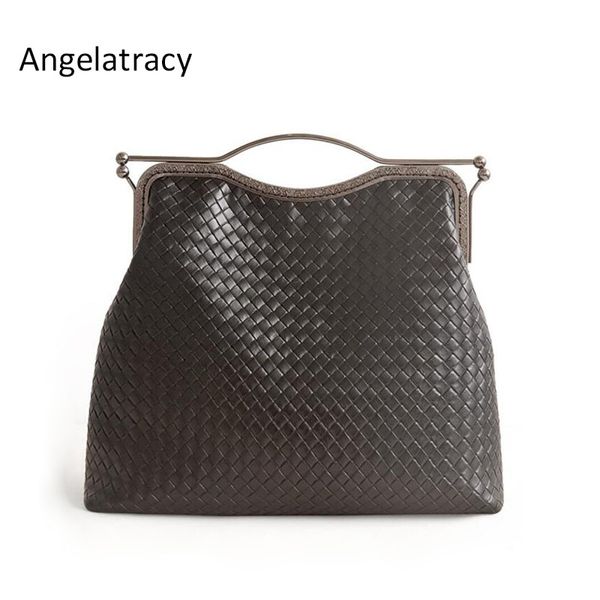 angelatracy knit black solid vintage big generous pu mouth gold package day clutch metal frame mouth gold criss-cross handbag
angelatracy knit black solid vintage big generous pu mouth gold package day clutch metal frame mouth gold criss-cross handbag